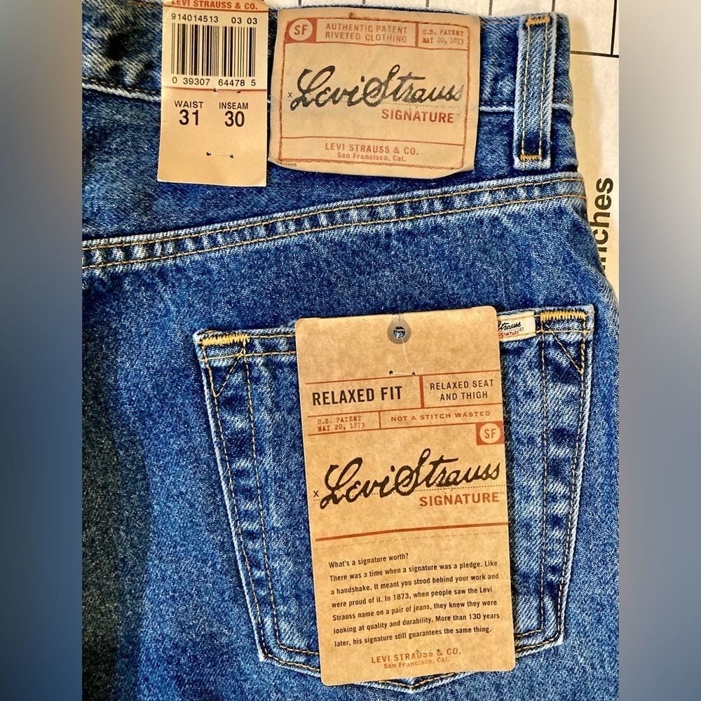 NWT Signature‎ by Levi Strauss Men’s Size 31/30 Relaxed Fit Denim Jeans